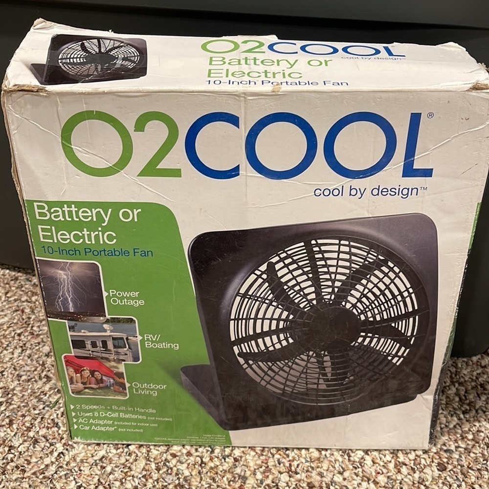 O2 Cool battery operating fan - Picture 2 of 2